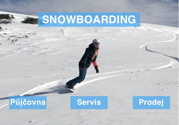 V půjčovně snowboardingu máme nové vybavení od firmy NITRO.