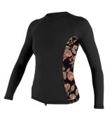 Lycrové triko O´neill L/S black/flower