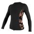 Lycrové triko O´neill L/S black/flower