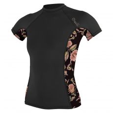 Lycrové triko O´neill S/S black/flower*