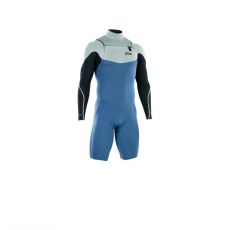 neopren ION Element 2/2 Shorty LS Front Zip men cascade-blue