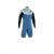 neopren ION Element 2/2 Shorty LS Front Zip men cascade-blue