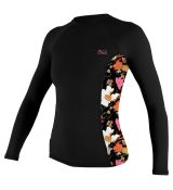 Lycra O'Neill Wms Side Print L/S Rash Guard