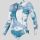 SWIMSUIT DIVINE MINI ZIP BLUE