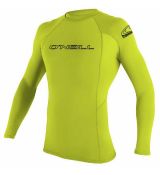 Pánská lycra O'Neill Basic Skins L/S Rash Guard  Lime