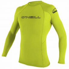 Pánská lycra O'Neill Basic Skins L/S Rash Guard  Lime