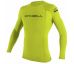 Pánská lycra O'Neill Basic Skins L/S Rash Guard  Lime
