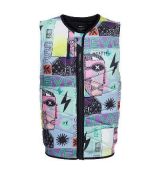 Pánská vesta Mystic Outlaw Impact Vest Fzip Wake, White Allover
