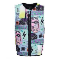 Pánská vesta Mystic Outlaw Impact Vest Fzip Wake, White Allover
