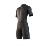 Neoprén Mystic Brand Shorty Bzip 3/2mm Flatlock, Black