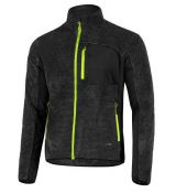 pánská mikina Etape Warmer, antracit/žlutá fluo