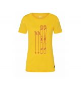 Dámské merino triko Skiing Tee [sn] - illuminating/fuchsia L