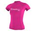 Lycra O'Neill Wms Basic Skins S/S Rash Guard fox pink  2026 S