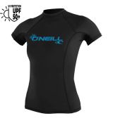 Lycra O'Neill Wms Basic Skins S/S Rash Guard Azurine copy copy